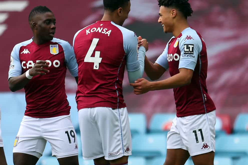 Aston Villa’s Ollie Watkins (right) scored his 10th Premier League goal of the season in the 1-0 win over Arsenal