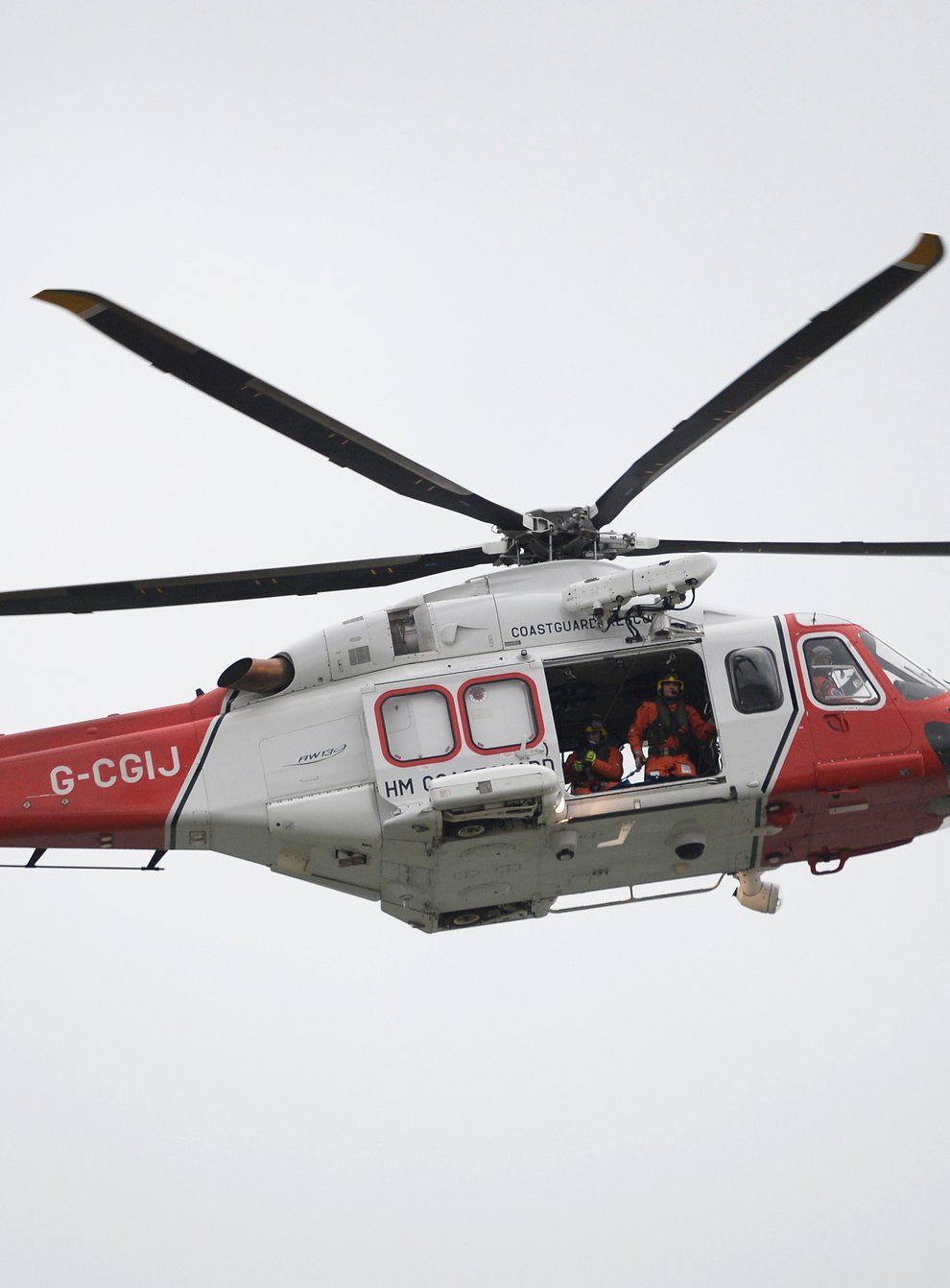 A Coastguard helicopter (Andrew Matthews/PA)