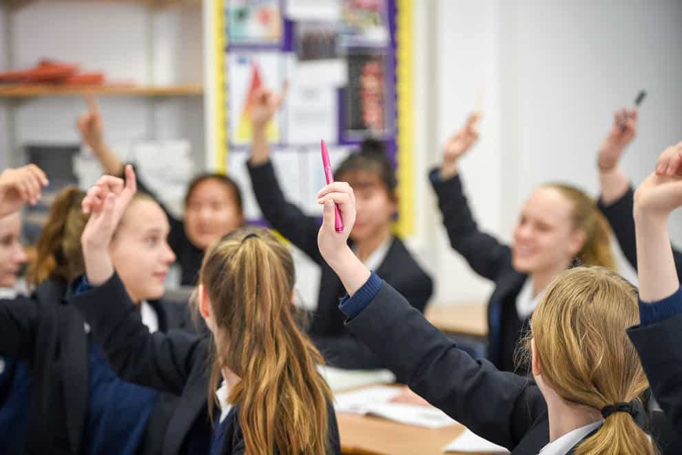 A stock image of a high school class