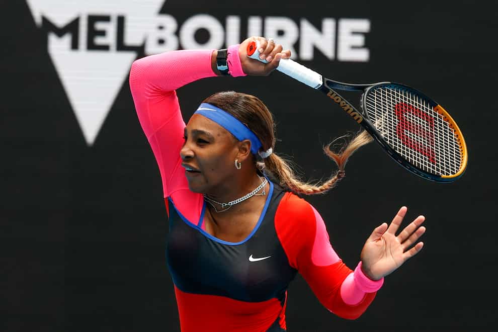 Serena Williams raced into the second round of the Australian Open
