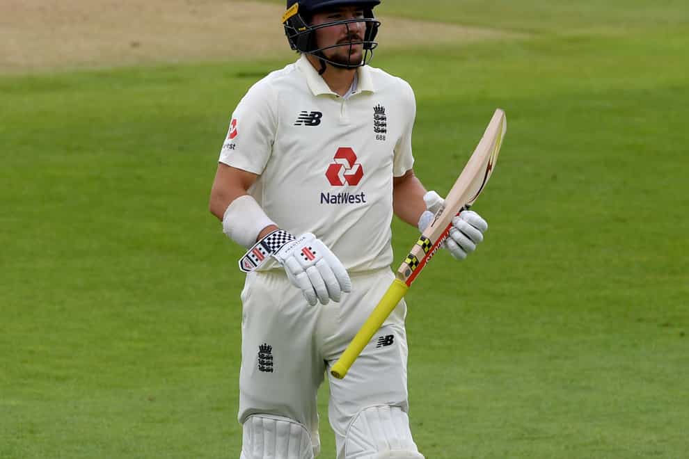 Rory Burns fell to the first ball of England's second innings.