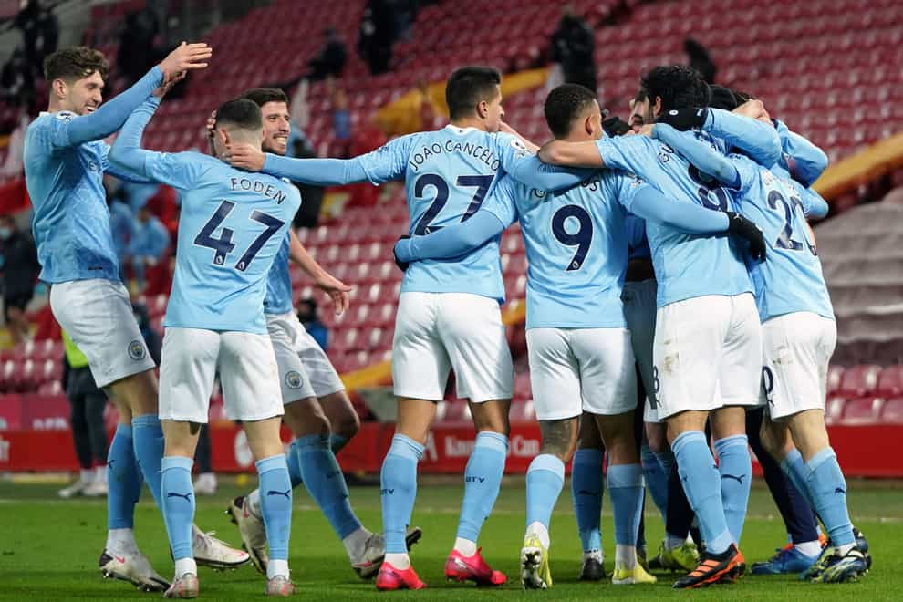 Manchester City took control of the title race with victory at Anfield on Sunday