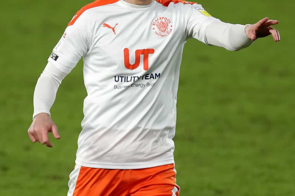 Blackpool midfielder Ethan Robson
