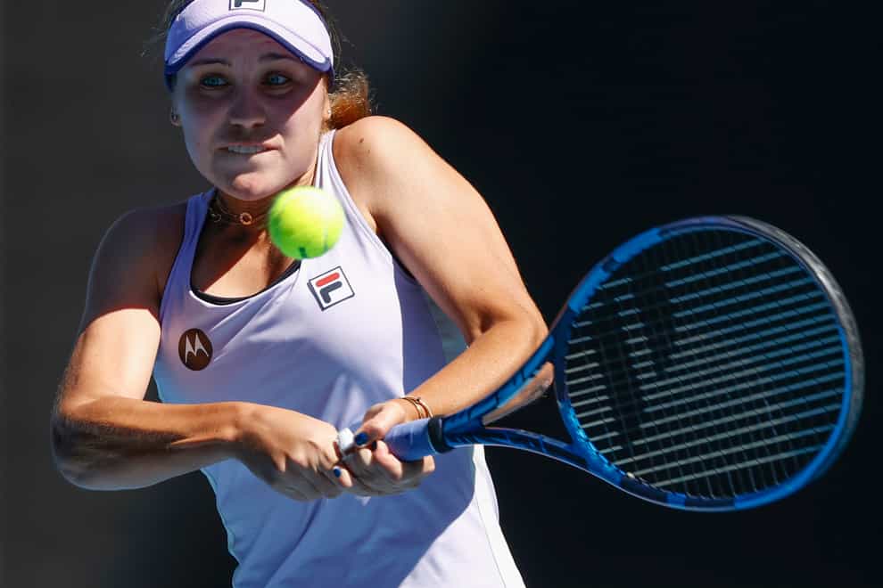 Sofia Kenin fought her way into the second round of the Australian Open