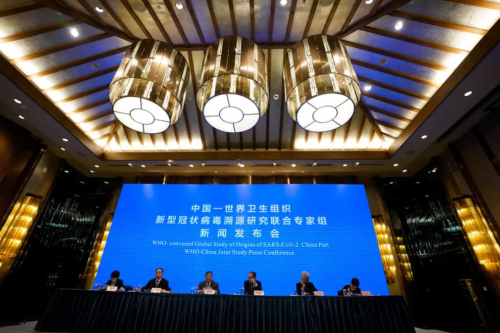 A WHO-China Joint Study press conference is held in Wuhan in central China’s Hubei province