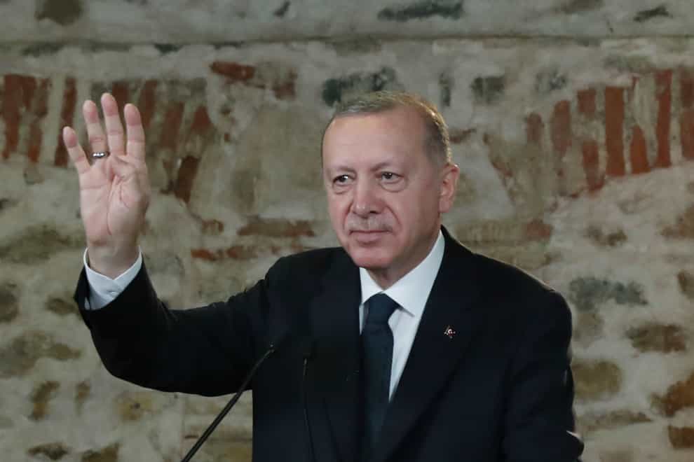 Turkish President Recep Tayyip Erdogan (Turkish presidency/AP)