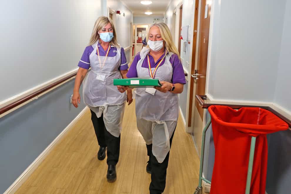 Care workers on their rounds