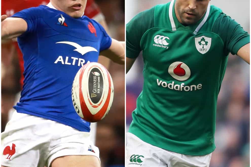 France star Antoine Dupont, left, and Ireland scrum-half Conor Murray are set to go head-to-head on Sunday