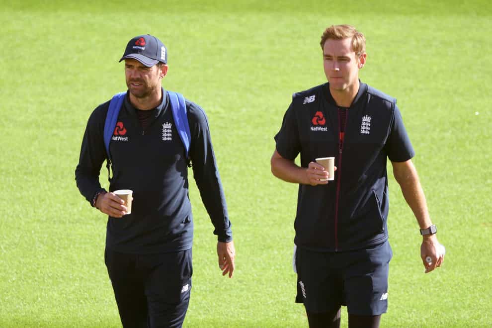 James Anderson (left) could make way for Stuart Broad in the second Test against India.