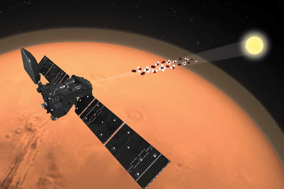 ExoMars Trace Gas Orbiter analyses the martian atmosphere