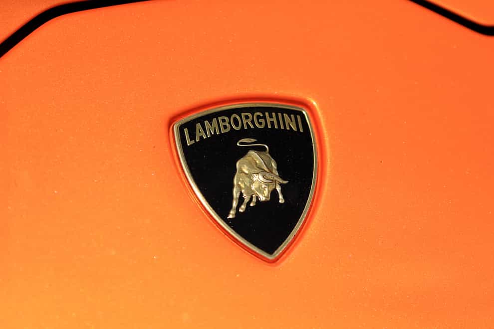 A Lamborghini badge (Mike Egerton/PA)