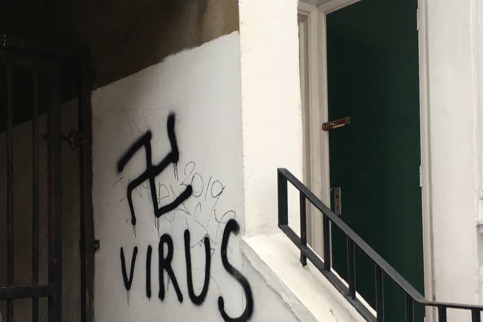Anti-Semitic graffiti