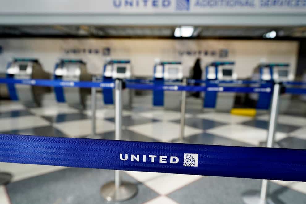 United Airlines counters in Terminal 1 at O’Hare International Airport in Chicago