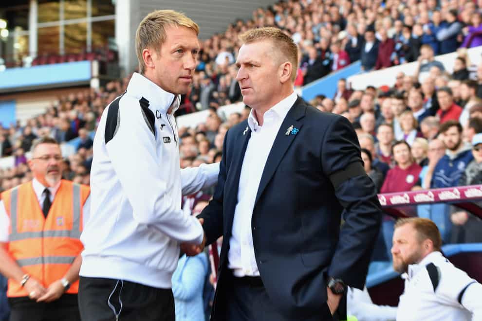 Graham Potter and Dean Smith are among the eight English managers in charge of Premier League clubs