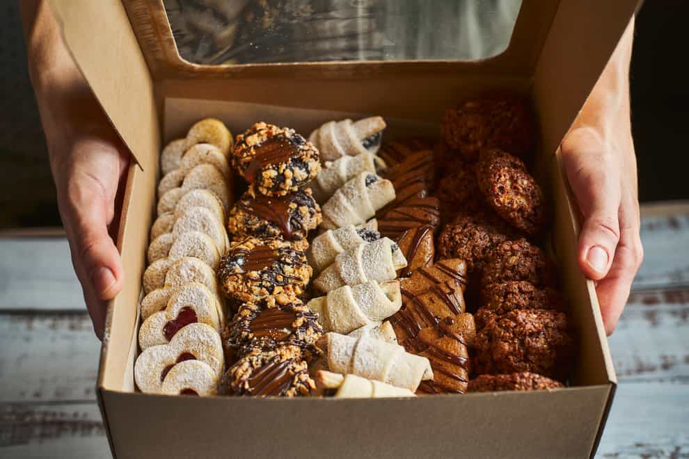 box of fancy biscuits