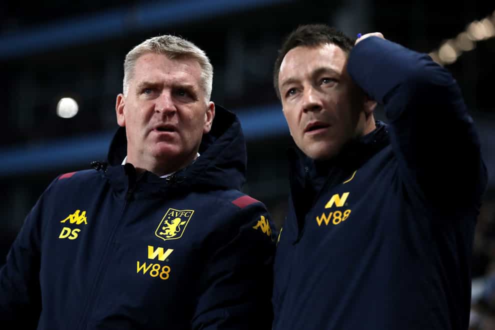 Aston Villa boss Dean Smith insists that no one has approached them about offering John Terry a management job