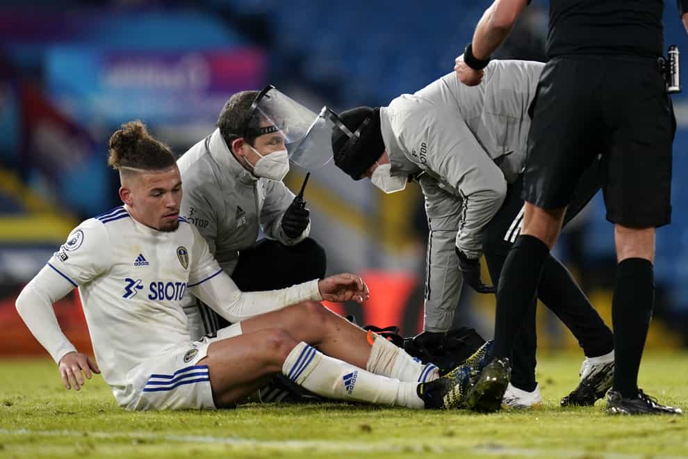 Kalvin Phillips sustained a calf injury in Monday's home win against Crystal Palace
