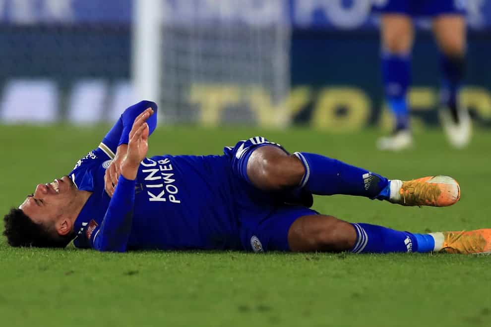 Leicester's James Justin is out for the rest of the season.