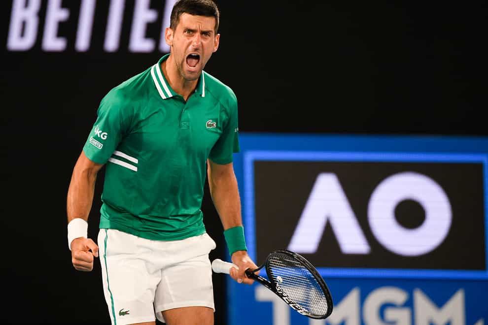 Novak Djokovic screamed with relief