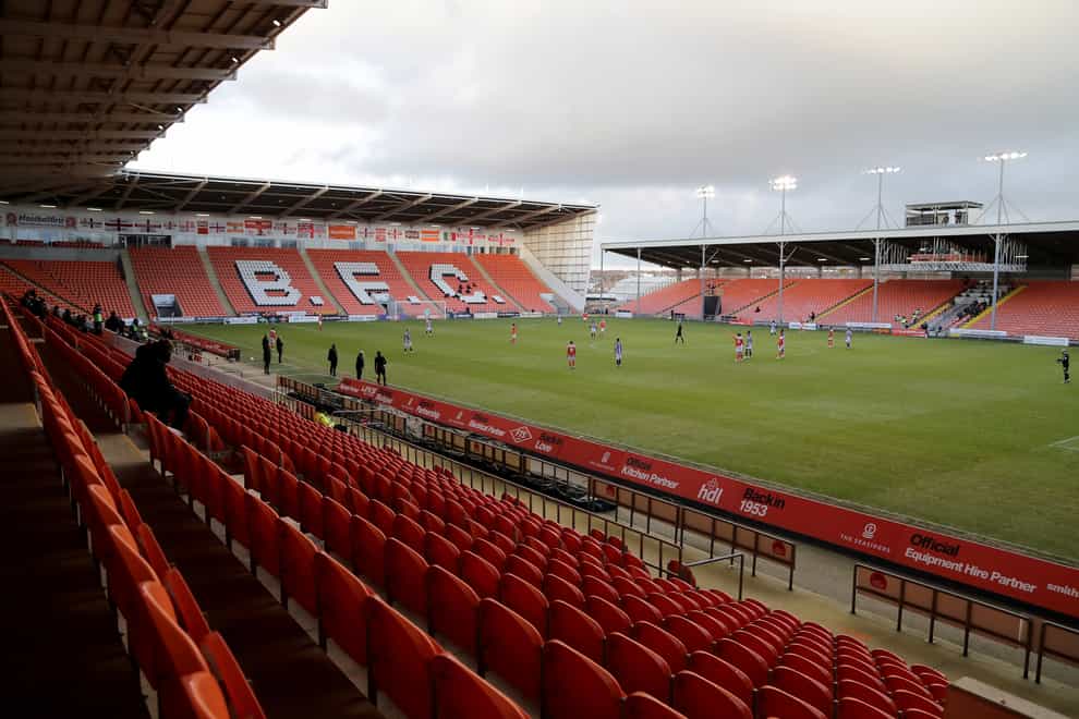 A general view of Bloomfield Road