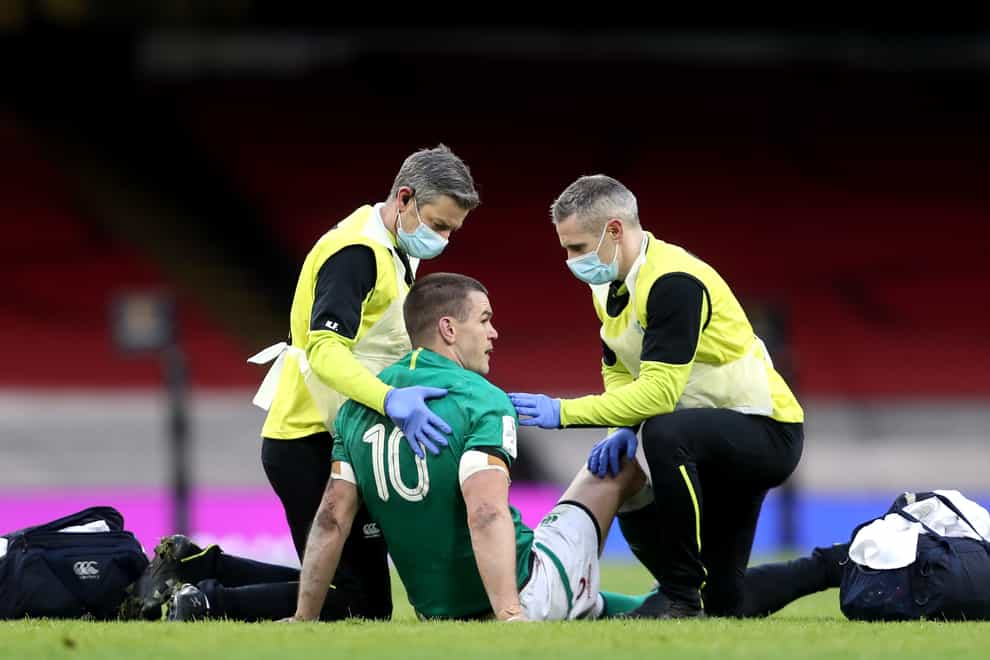 Ireland captain Johnny Sexton has been ruled of the clash with France after suffering a head injury against Wales