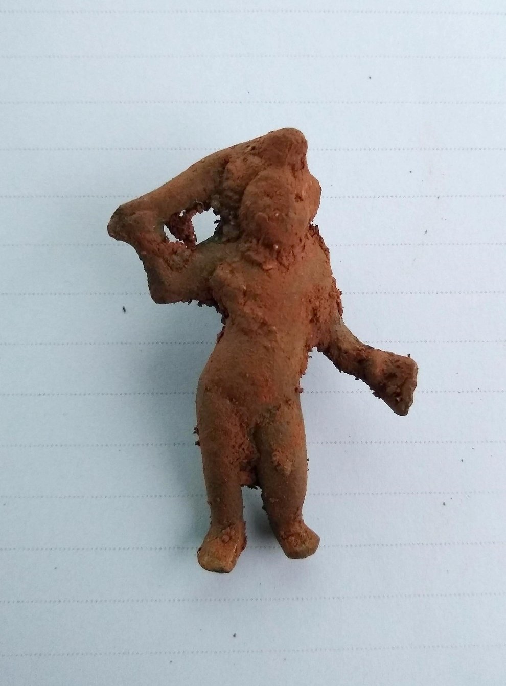 A 2,000-year-old Cupid figurine found among Roman artefacts on a stretch of the new A417 Missing Link route in Gloucestershire