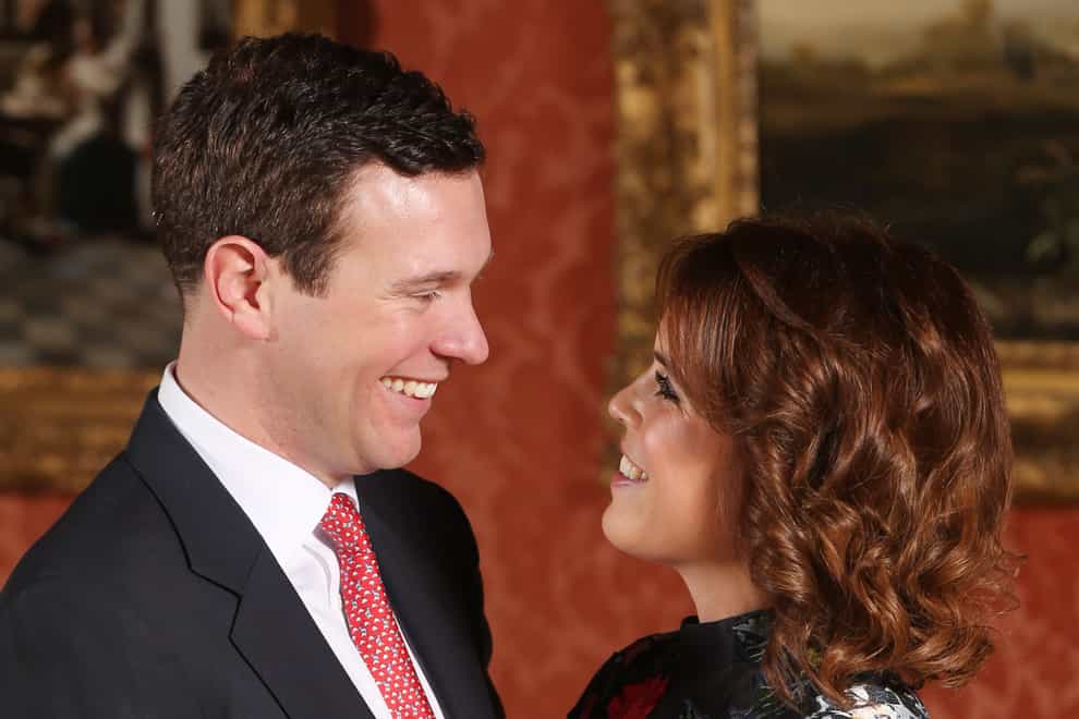 Princess Eugenie and Jack Brooksbank have left hospital with their baby son. Jonathan Brady/PA Wire