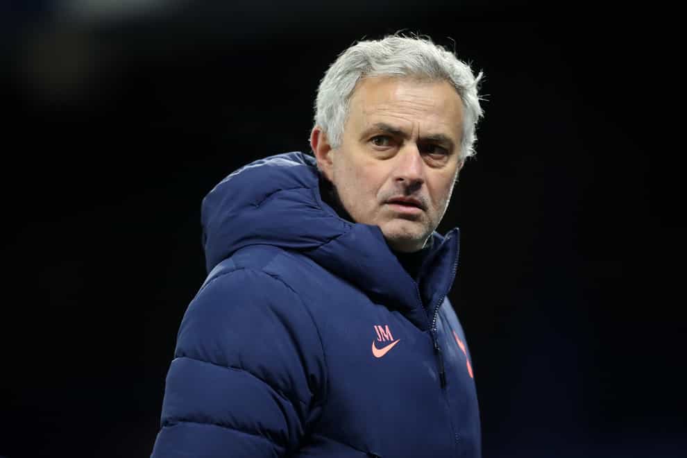 Tottenham manager Jose Mourinho looks puzzled