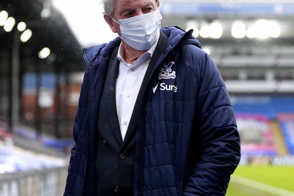 Crystal Palace manager Roy Hodgson arrives at Selhurst Park wearing a face mask