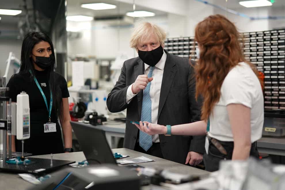 Boris Johnson visits manufacturing facilities in the North East