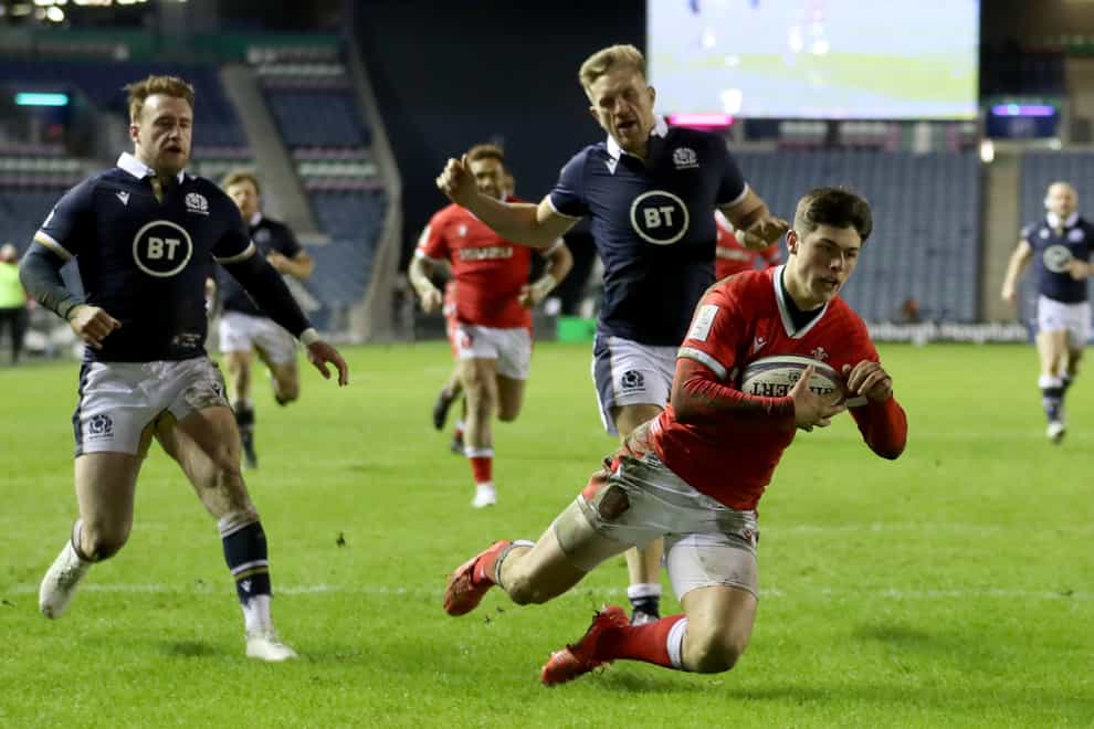 Louis Rees-Zammit scored two tries for Wales