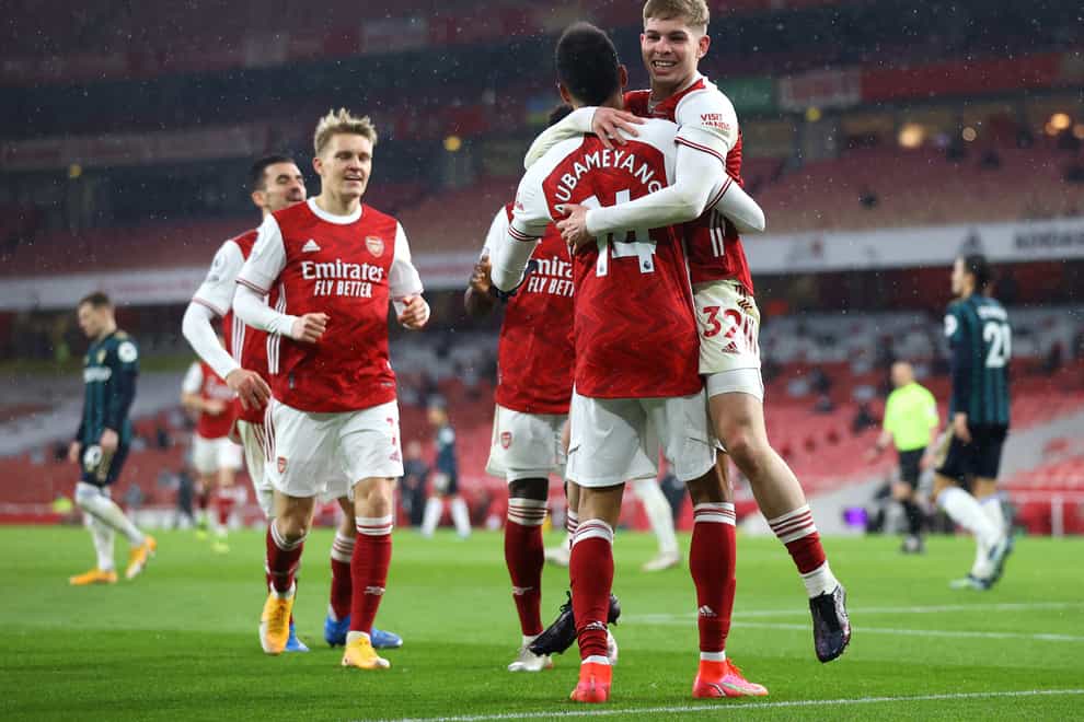 Pierre-Emerick Aubameyang's first Premier League hat-trick helped Arsenal to victory