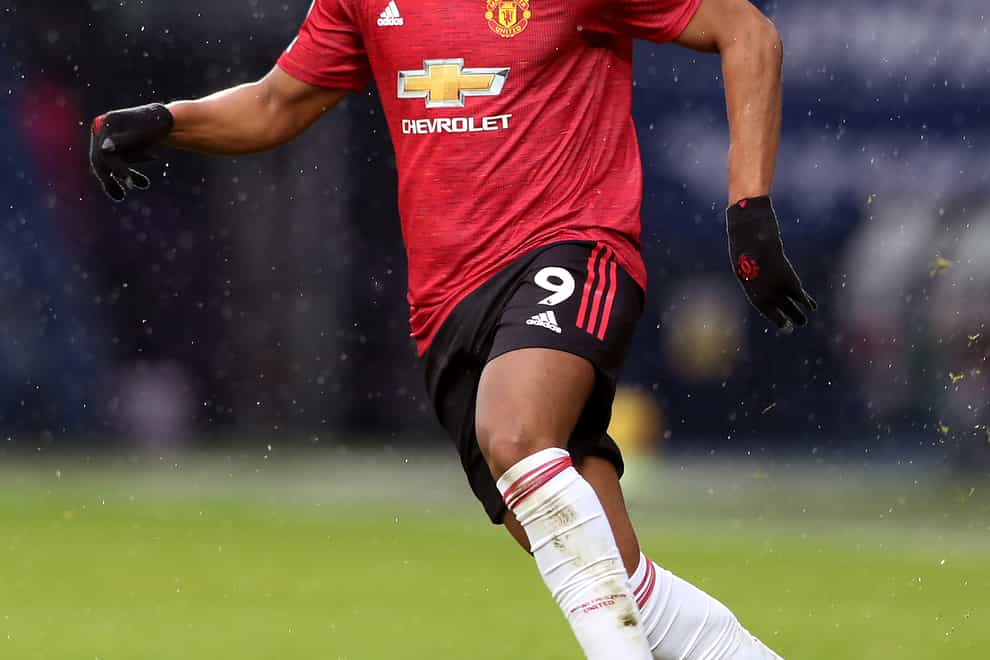 Anthony Martial received abuse on social media after Sunday's draw at West Brom (Naomi Baker/PA)
