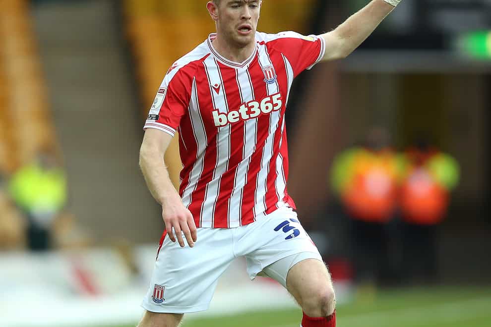 Nathan Collins was injured in Stoke's defeat at Norwich