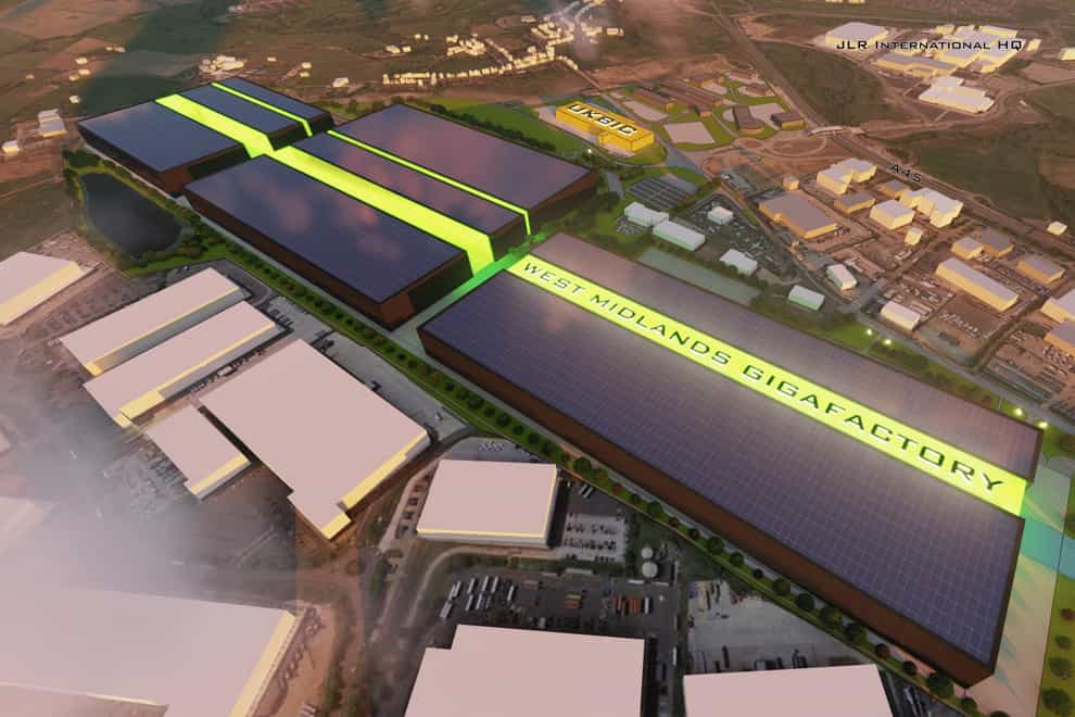 Computer-generated image of the proposed Coventry gigafactory