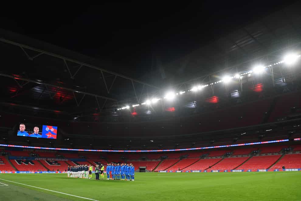 The last time Wembley Stadium hosted fans was the 2020 Carabao Cup Final on March 1