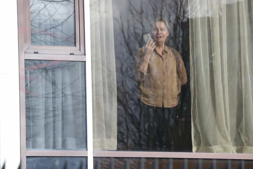 Zari Tadayon at her hotel window