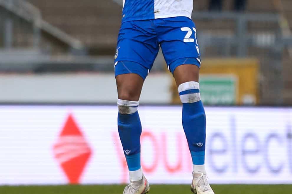Jonah Ayunga struck twice for Bristol Rovers