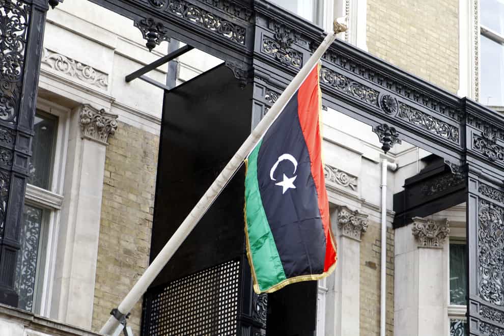 The flag of the Libyan Republic (Sean Dempsey/PA)
