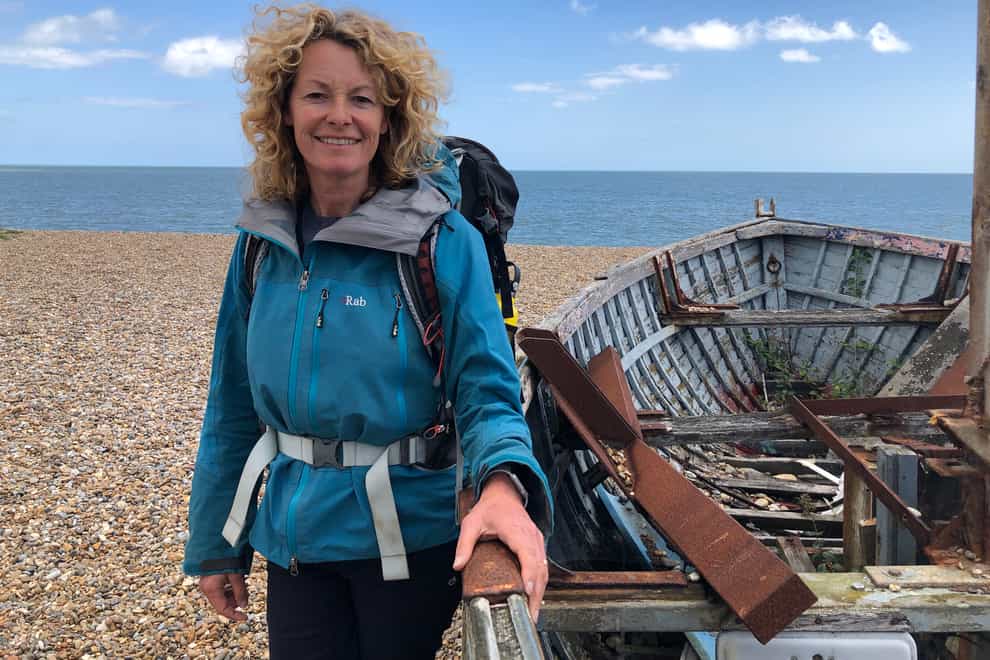 Kate Humble walking the UK coastline (Channel 5/PA)