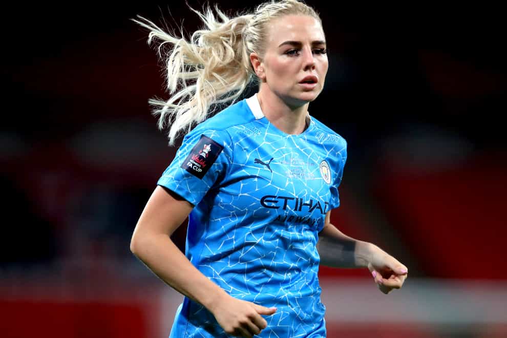 Alex Greenwood says online hatred is something she has experienced (Adam Davy/PA).