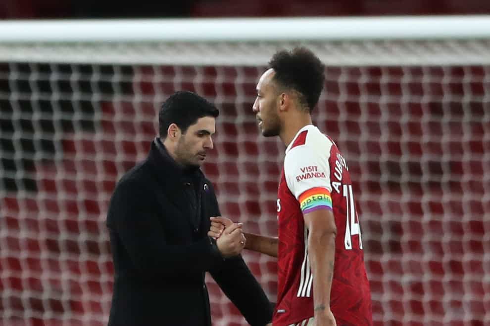 Arsenal manager Mikel Arteta did not confirm whether captain Pierre-Emerick Aubameyang broke protocols by getting a tattoo.