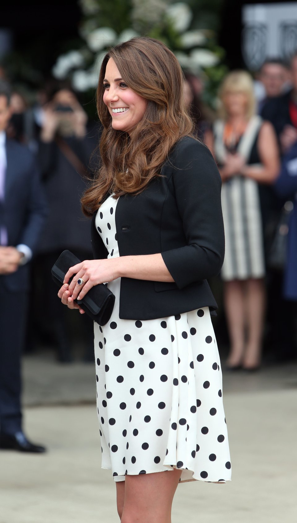 The Duchess of Cambridge arrives for her visit to Warner Bros studios in Leavesden, Herts where the popular Harry Potter movies were produced.