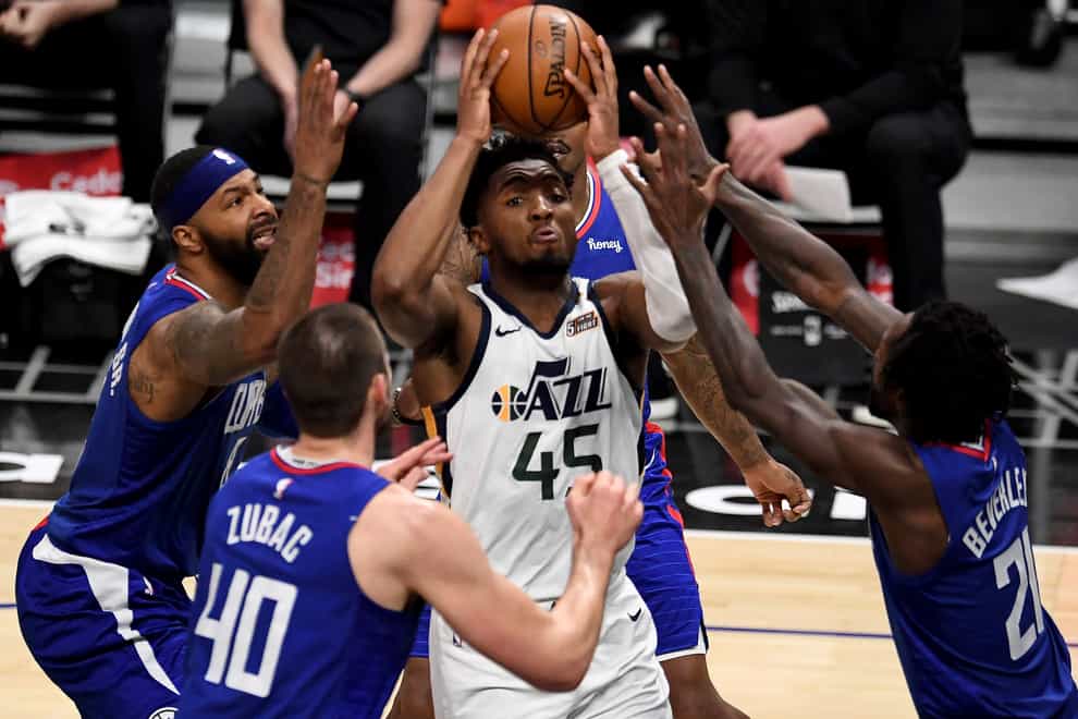 Donovan Mitchell was in fine form for the Utah Jazz against the Los Angeles Clippers
