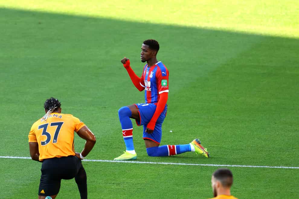 Wilfried Zaha believes taking the knee before matches is "degrading"
