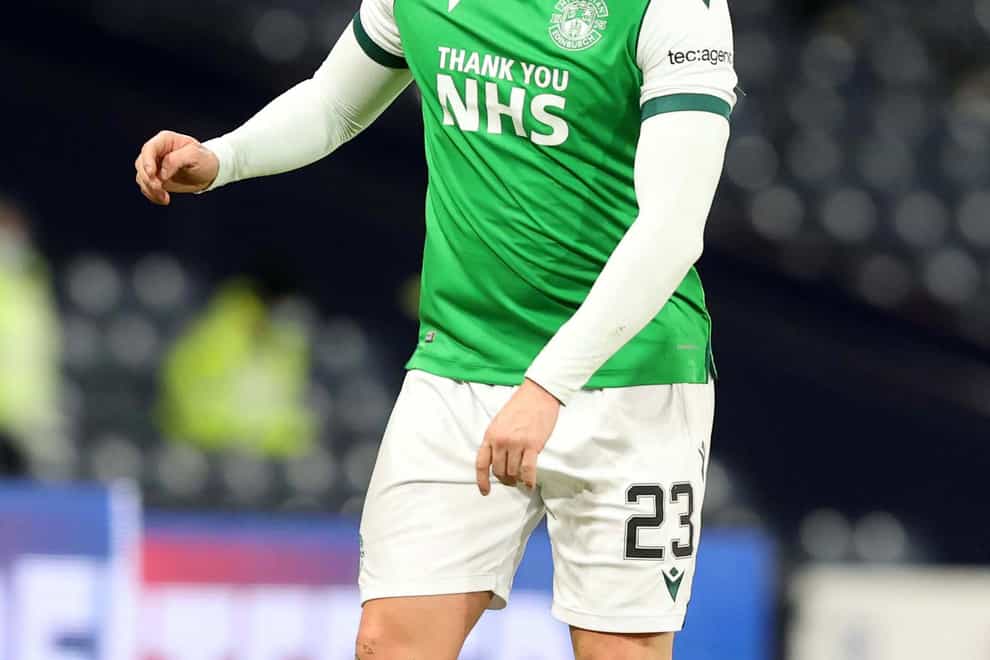 Scott Allan made his return to action for Hibs during the Betfred Cup semi-final clash with St Johnstone last month