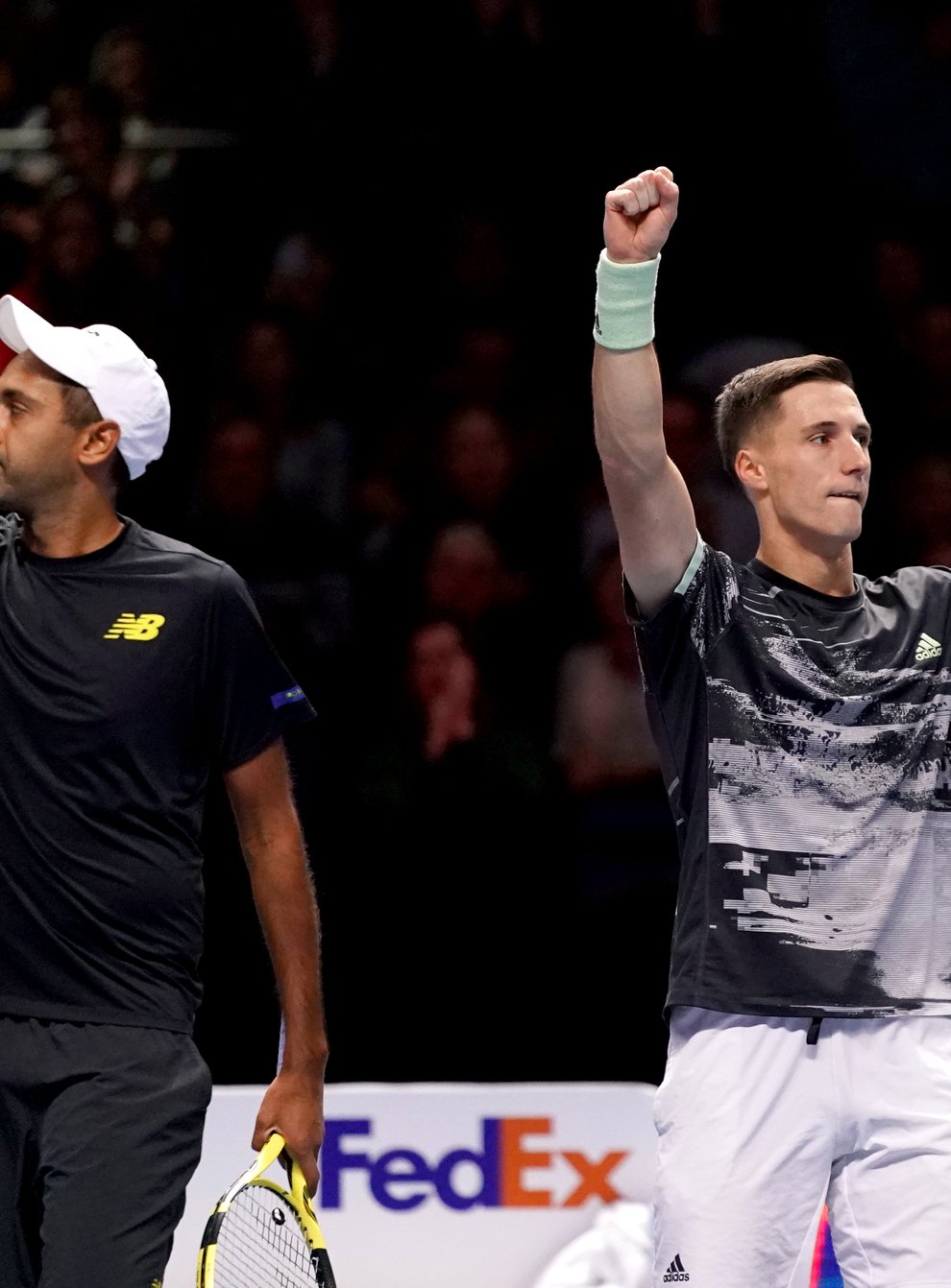 Joe Salisbury (right) and Rajeev Ram are bidding for back-to-back Australian Open titles