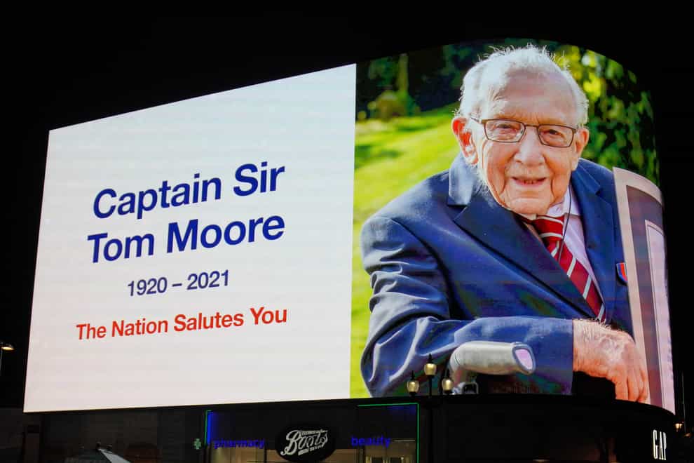 Captain Sir Tom Moore raised millions for the NHS