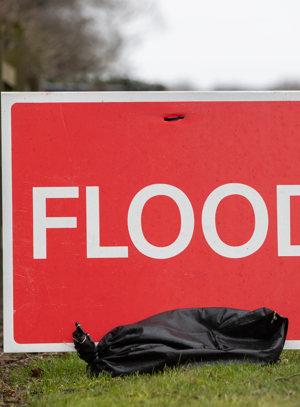 A flood sign