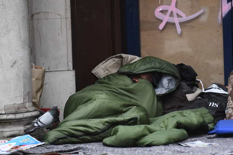 There were almost 1,000 homeless deaths in the UK in 2020, according to a social justice group (Victoria Jones/PA Wire)